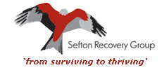 Sefton Recovery Group logo - return to home page